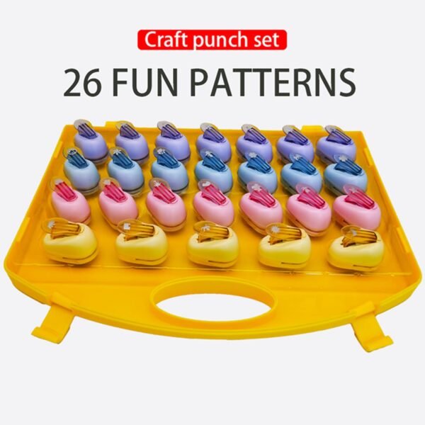26pcs Alphabet Paper Punch Set for DIY Crafting and Early Learning,Punch Cards for Classroom, mini Hole Punch,Single Hole Punch - Image 9