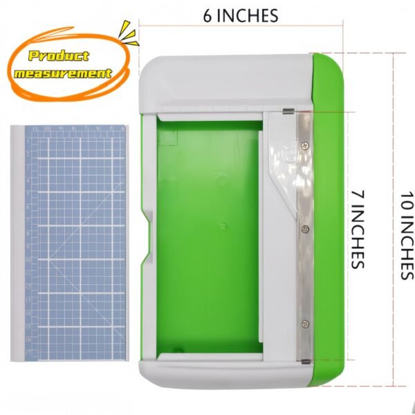 Small Paper Cutter, Portable Paper Cutter 7 Inch Paper Cutting Board with Guard Rail for Scrapbooking Craft, Paper, Coupon, Label, Cardstock, and More - Image 5
