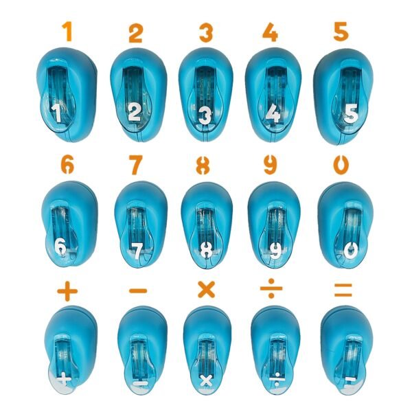 15 pcs Craft Holes Punch Paper punchers - Creative Handmaking DIY Tool,Number Punch Shapes Great for Crafting & Fun Projects - Image 8