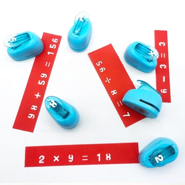 15 pcs Craft Holes Punch Paper punchers - Creative Handmaking DIY Tool,Number Punch Shapes Great for Crafting & Fun Projects - Image 3